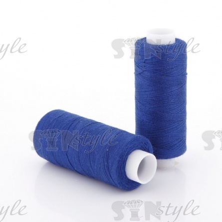 Нитки полиэстер 40/2, цвет №294 (синий), катушка 400 Y  фото 1