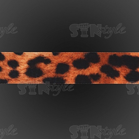 Лента репсовая, с анималистическим принтом, ширина 25 мм, намотка 20 ярдов фото 3