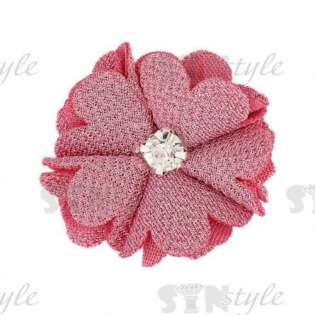 Цветочки декоративные, цвет грязно-розовый, размер 40 мм,  фото 1