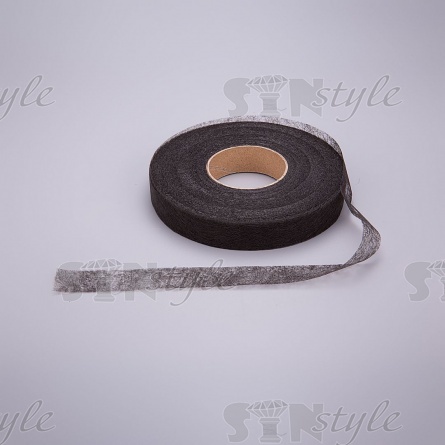 Паутинка клеевая черная, ширина 10 мм, намотка 90 ярдов фото 1