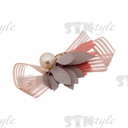 Аппликация 3D "Бантик", цвет розовый, размер 70х35 мм фото 2