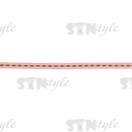 Тесьма отделочная, ширина 4 мм, цвет грязно-розовый, намотка 300 ярдов фото 1