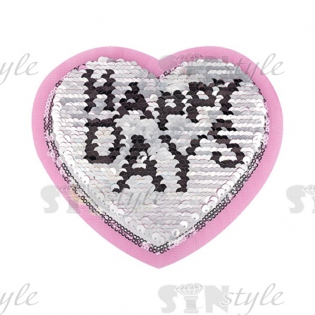 Аппликация текстильная синтетическая, размер 150х130 мм фото 2