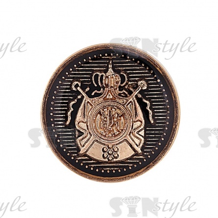 Пуговица металлическая 28L фото 2