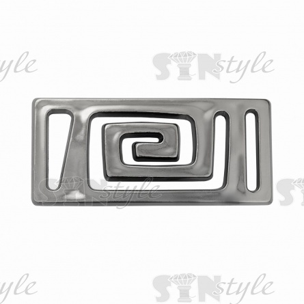 Пряжка пластиковая, внутренний размер 25 мм, цвет темный никель фото 1