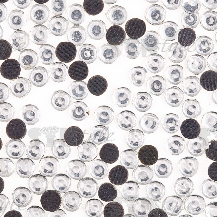 Стразы термоклеевые акриловые SS16, цвет белый прозрачный, 500 гр/уп фото 3