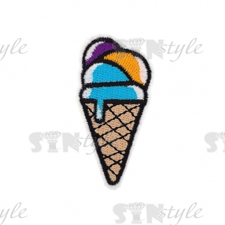 Термоаппликация "Мороженое", размер 30х60 мм фото 1
