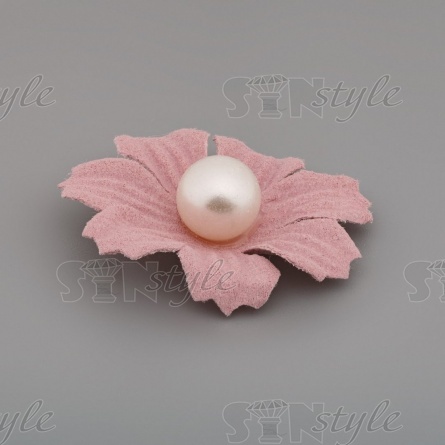 Цветочки декоративные, цвет пурпурный, размер 35 мм,  фото 2