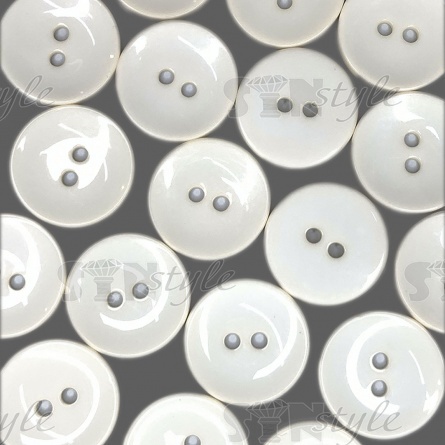 Пуговица пластиковая на два прокола, размер 40L, цвет светло-бежевый фото 3