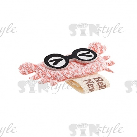 Аппликация 3D, цвет грязно-розовый, размер 30х25 мм фото 2