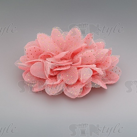 Цветочки декоративные, цвет грязно-розовый, размер 65 мм,  фото 2