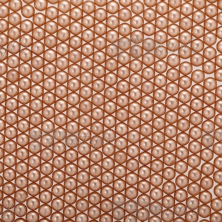 Бусины под жемчуг прибивные, размер 6 мм, цвет темно-бежевый, вес 500г  фото 1