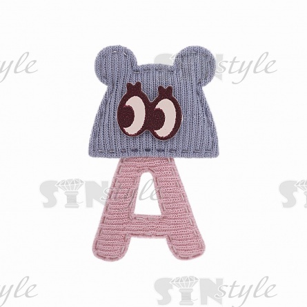 Аппликация 3D "Мишка", цвет серый, размер 30х50 мм фото 1