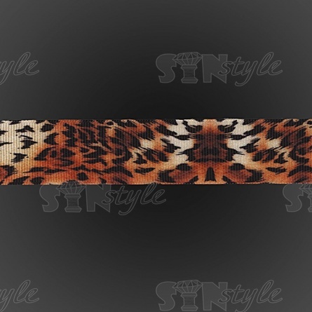 Лента репсовая, с анималистическим принтом, ширина 25 мм, намотка 20 ярдов фото 3