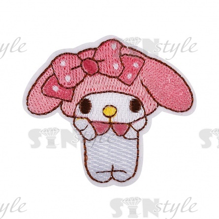 Термоаппликация "Зайчик", размер 58х50 мм фото 1