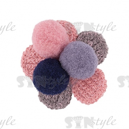 Аппликация 3D "Цветочек", цвет грязно-розовый, размер 35 мм фото 4