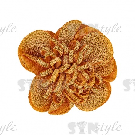 Цветочки декоративные, цвет желтый, размер 60 мм, фото 1