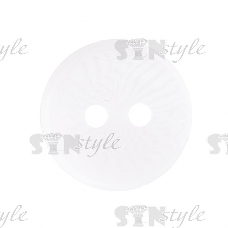 Пуговица пластиковая на два прокола, цвет белый, 20L фото 2