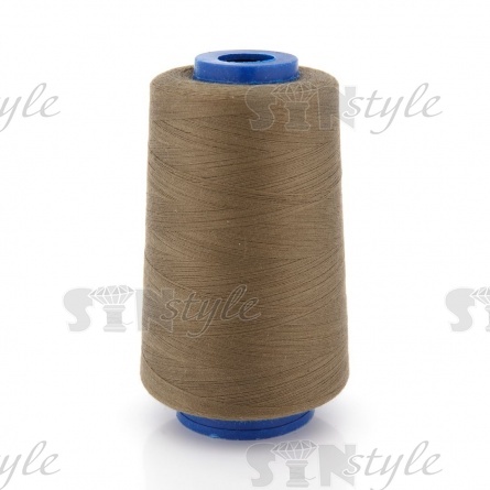 Нитки полиэстер 40/2, цвет №394 (светлый хаки), 5000Y, 12 шт/уп (E04) фото 1