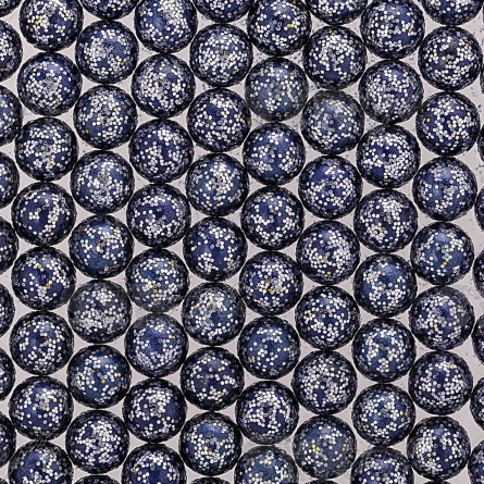 Бусины под жемчуг прибивные с серебряным напылением, размер 5 мм, цвет темно-синий, вес 500 г  фото 2