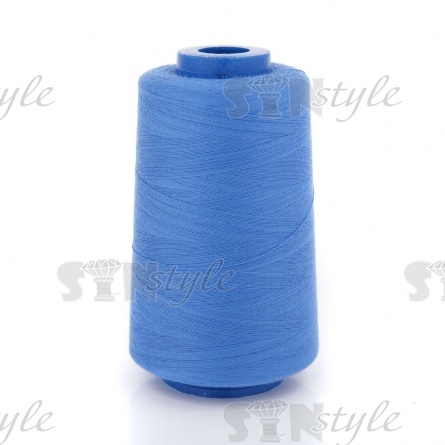 Нитки полиэстер 40/2, цвет №284 (васильковый), 5000Y фото 1