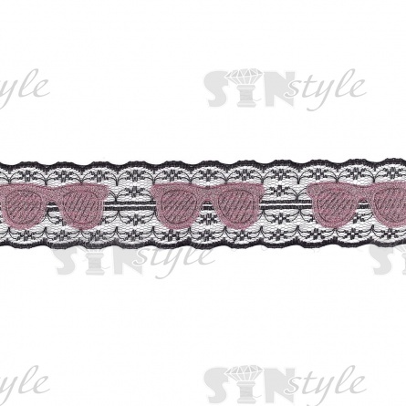 Аппликация кружевная пришивная, ширина 45 мм фото 1