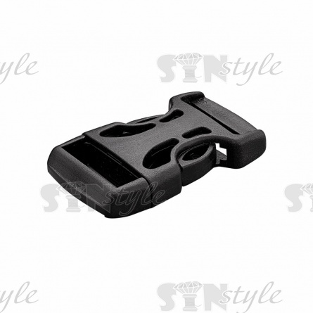 Пряжка Фастекс, внутренний размер 25 мм, цвет черный фото 3