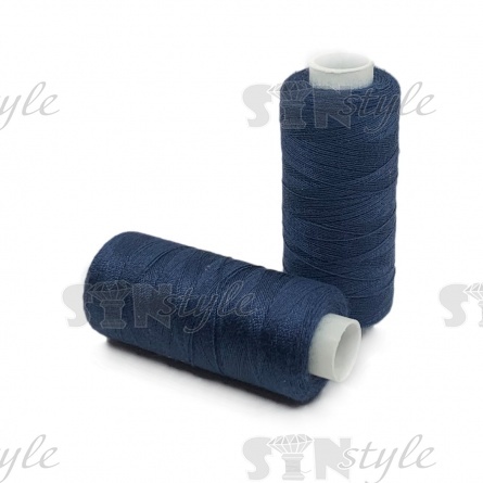 Нитки полиэстер 40/2, цвет №2069 (синий), катушка 400Y фото 1