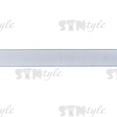 Декоративная лента капроновая, ширина 20 мм, намотка 36 ярдов, цвет серый фото 3