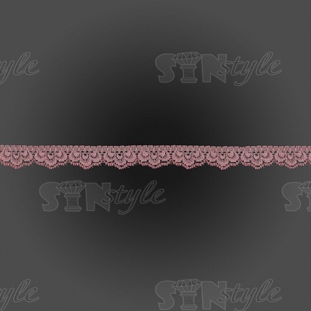Кружево эластичное, ширина 20 мм, цвет розовый, намотка 15 ярдов фото 2