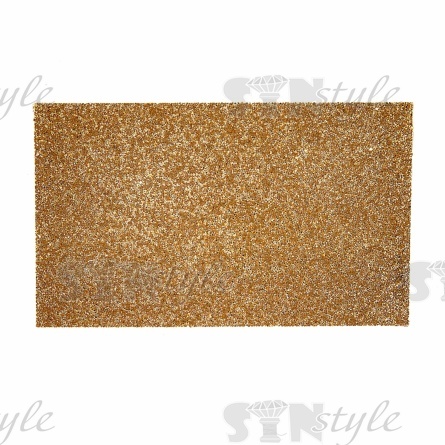 Термоаппликация из стеклянных страз, цвет золотой, размер 240х400 см фото 1