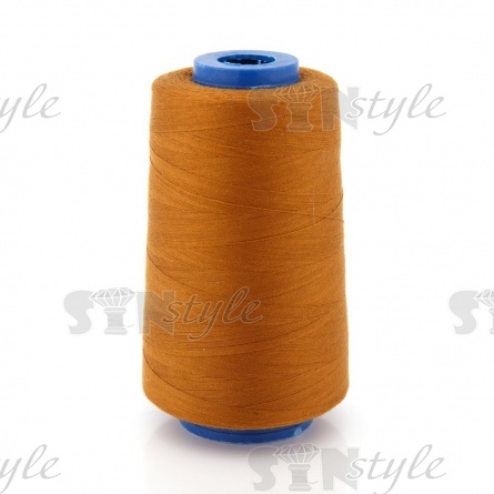 Нитки полиэстер 40/2, цвет №437 (горчичный), 5000Y фото 1