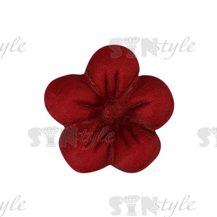 Цветочки декоративные, цвет бордовый, размер 23 мм,  фото 1