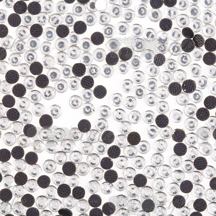 Стразы термоклеевые акриловые SS16, цвет белый прозрачный, 500 гр/уп фото 2