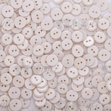 Пуговица пластиковая на два прокола, 20L, цвет молоко фото 4