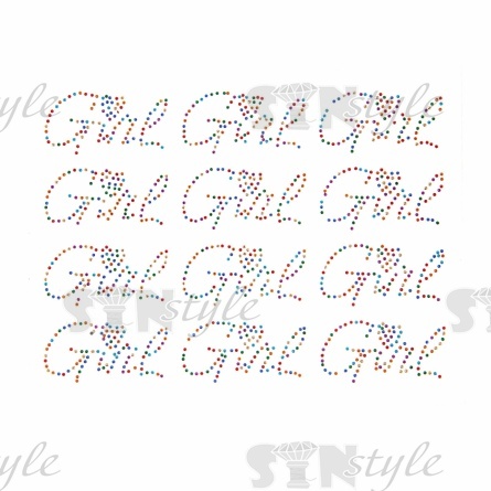 Термоаппликация со стразами и пластиковыми пластинками  фото 1