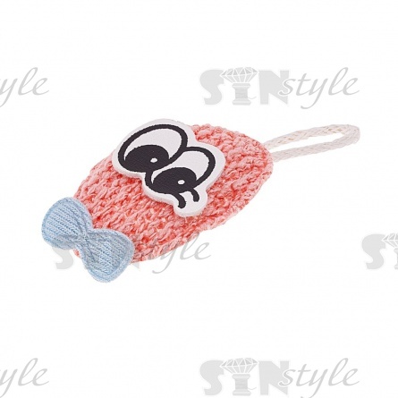 Аппликация 3D, цвет грязно-розовый, размер 45х25 мм фото 2