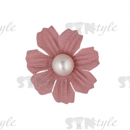 Цветочки декоративные, цвет пурпурный, размер 35 мм,  фото 1