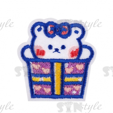 Термоаппликация "Мишка", размер 45х48 мм  фото 1