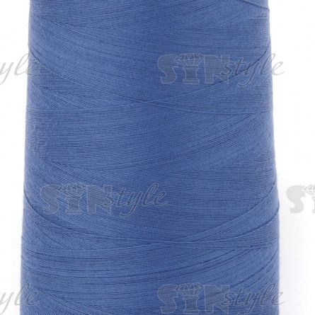 Нитки полиэстер 40/2, цвет №2027 (темно-голубой), 5000Y фото 2
