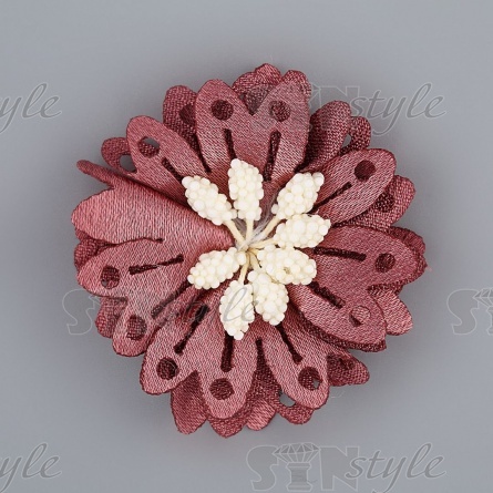 Цветочки декоративные, цвет грязно-розовый, размер 40 мм, фото 1