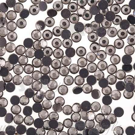 Стразы термоклеевые стеклянные SS16, форма круг, цвет дымчатый (936), 1440 шт/уп фото 1