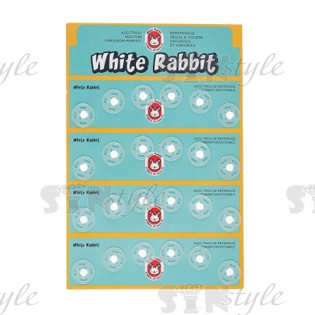 Кнопки пластиковые, прозрачные, размер 10 мм, 24 шт/пластина фото 1