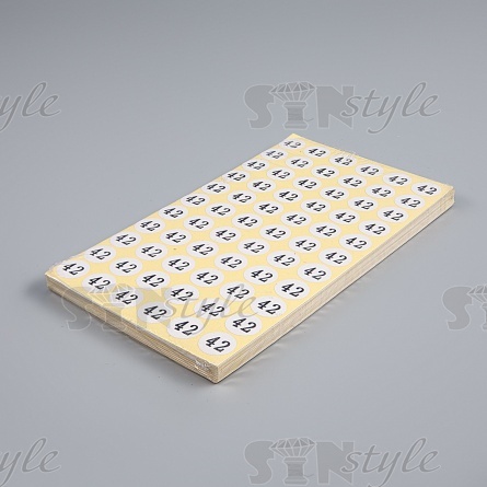 Размерник клеевой, размер 42, лист 66 шт, уп 50 лист фото 1