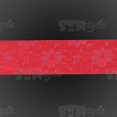 Декоративная лента двухслойная, цвет фуксия, ширина 40 мм, намотка 20 ярдов фото 3