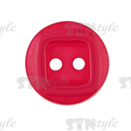 Пуговица пластиковая на два прокола, 20L, цвет фуксия фото 4