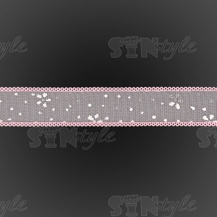 Декоративная лента капроновая, цвет розовый, ширина 25 мм, намотка 20 ярдов, цвет розовый фото 3