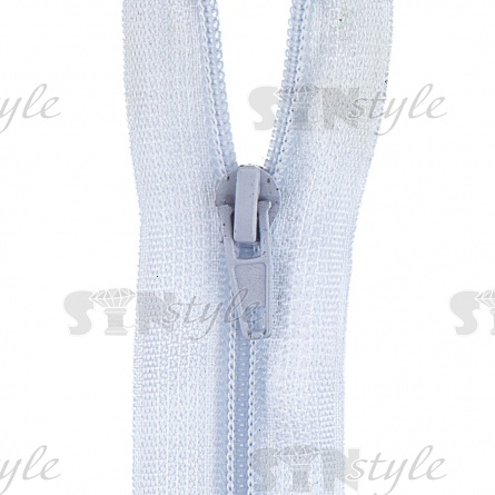 Молиня спираль, тип 5, разьемная, длина 80 см, цвет 329 (светло-серый), "простой" бегунок фото 1