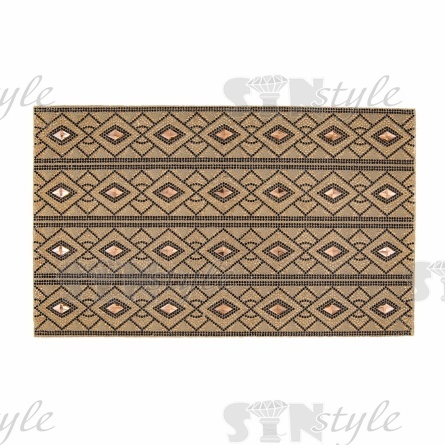 Термоаппликация из стеклянных страз, цвет золотой, размер 57х390 мм, 4 ряда на листе фото 1