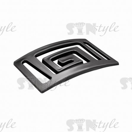 Пряжка пластиковая, внутренний размер 45 мм, цвет темный никель фото 2